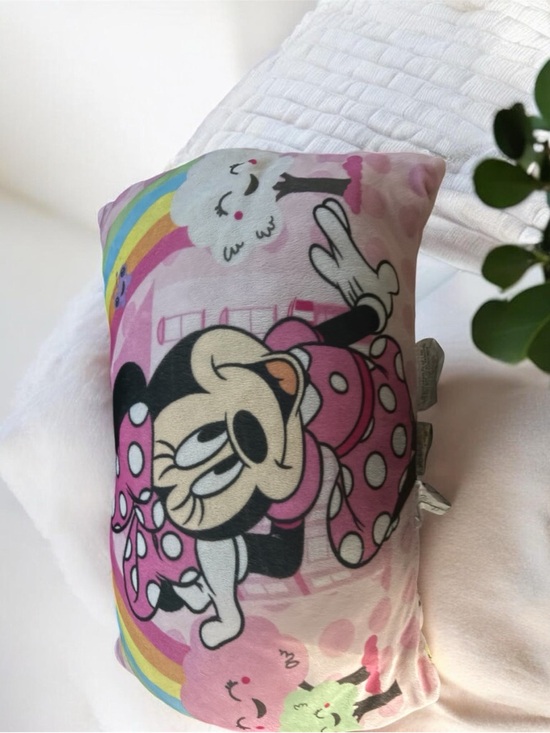 Disney Other - Disney Minnie Mouse Pink Rainbow Kids Pillow